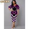 Fashion Summer Spring Short Sleeve V-Neck Casual Dresses