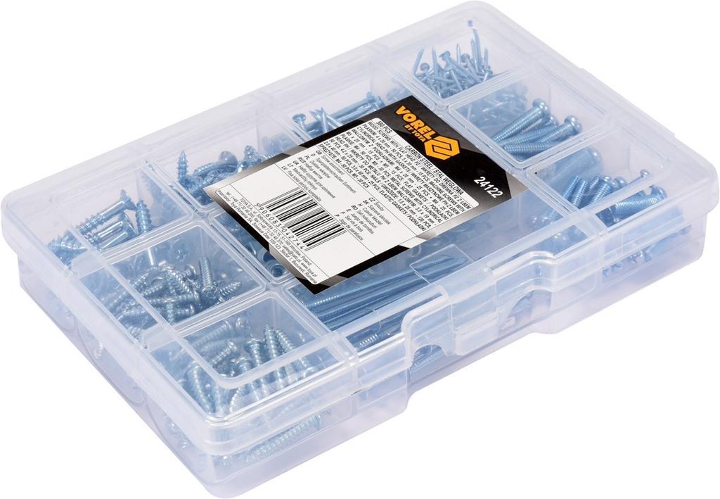 SCREWS, NAILS SET, 580 PCS. 24122 VOREL