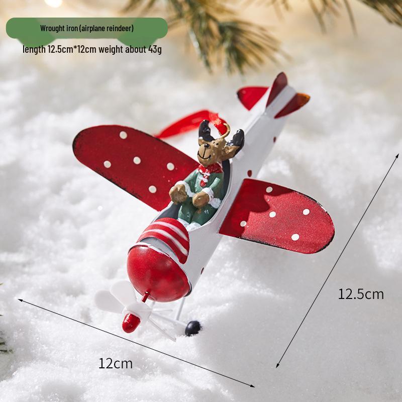 2025 Iron Art Christmas Decorations: Small Santa, Reindeer, Snowman Mailbox Ornaments.