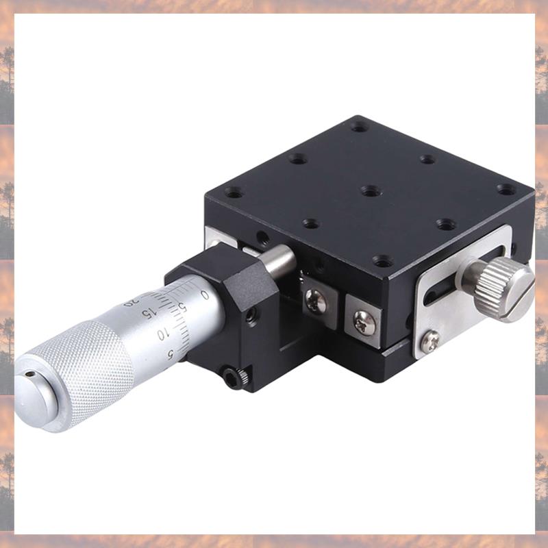2025 Trend X Axis 40X40mm Knob Micrometer Sliding Stage Guide Rail Type Platform Manual Displacement Sliding Table Easy Install