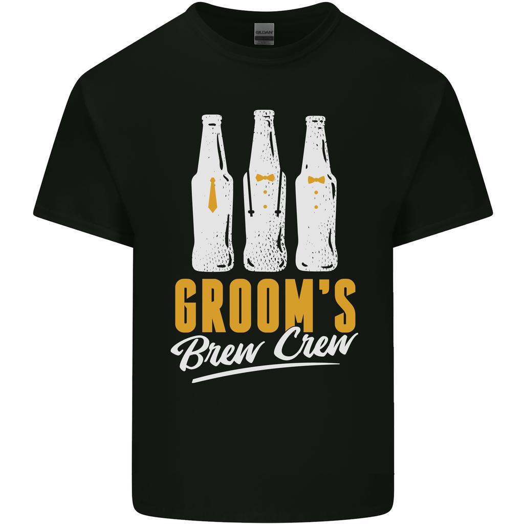 Grooms Brew Crew Beer Unisexs Light Cotton TShirt