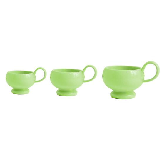 3Pcs/Set Miniature Coffee Cups, Glossy Alloy Cup Miniatures, 1:12 Scale Tiny Tea Cups for Doll Mansion Accessories DIY Crafts