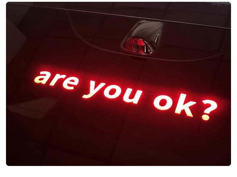 Xiaomi SU7 Brake Light Projection Board Tail Light Sticker for Personalized Modification