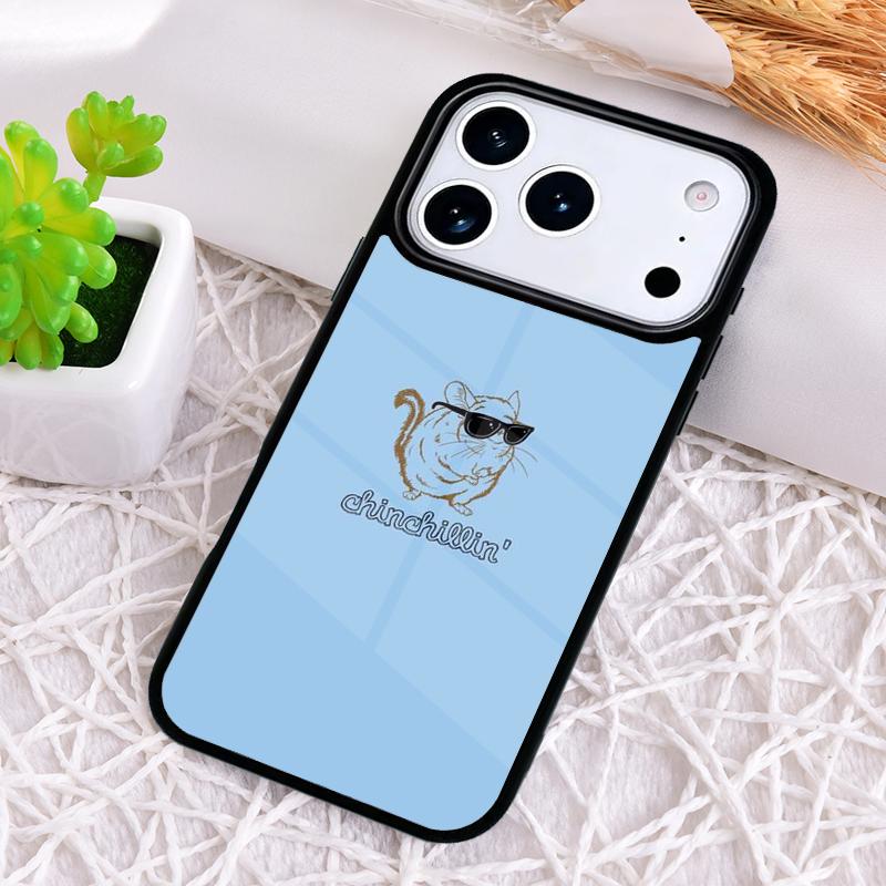 Cute Cartoon Chinchilla Phone Case for iPhone 17 Air 16 15 11 12 14 13 Pro Max Shockproof Cover