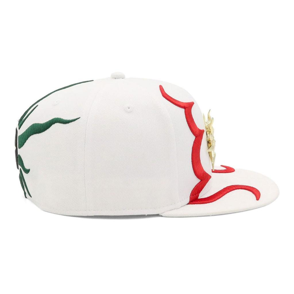 New Era 59FIFTY Taro Okamoto Collaboration Taiyo Pins Fitted Baseball Cap Hat Unisex Size 7 3/8 White