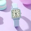 Candy Color Luminous Silicone Tape Student Creative Small Sugar Cube High Value Niche Waterproof Quartz Watch