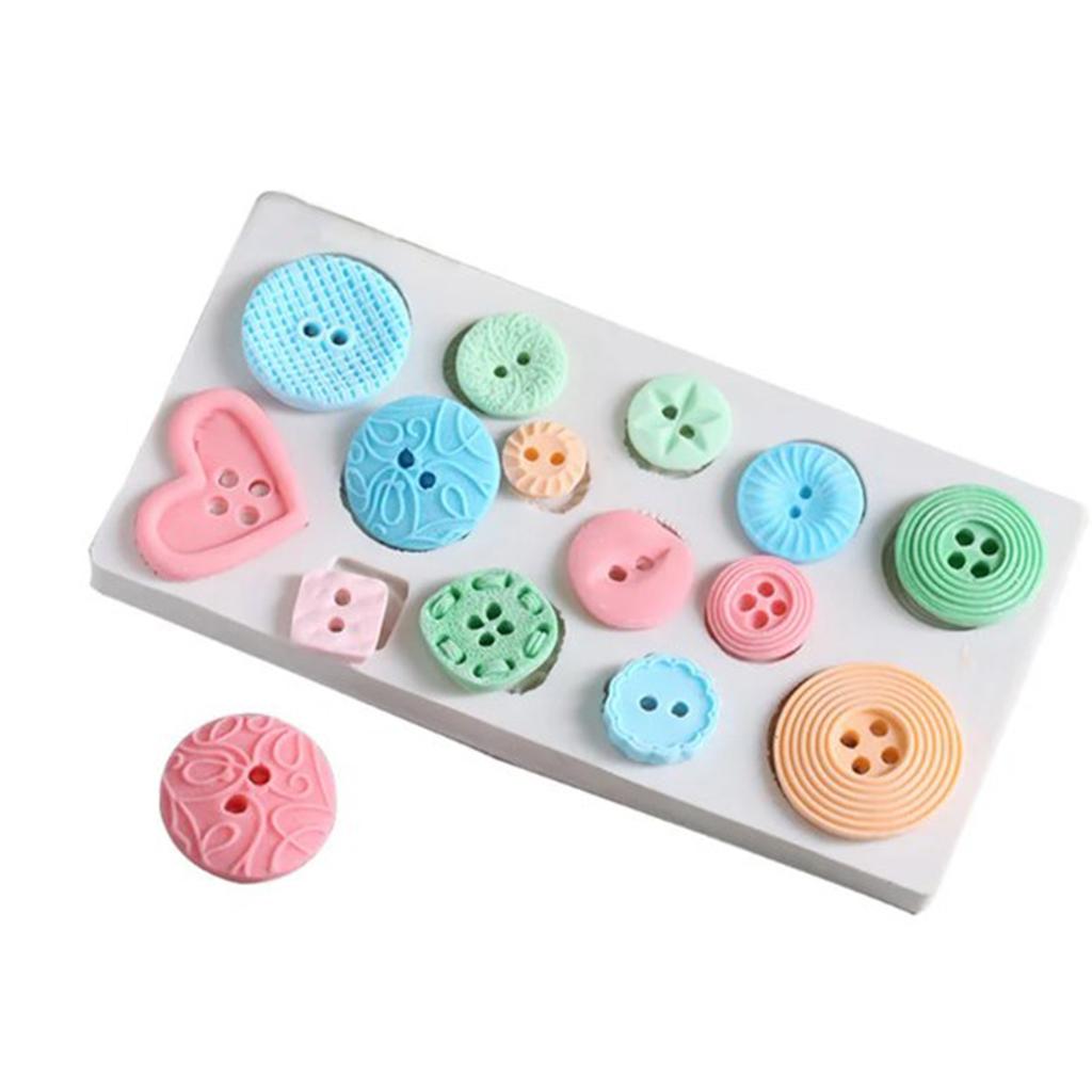 1pc-HOT Selling Button Cake Mold Silicone Baking Tools Kitchen Accessories Decorations For Cakes Fondant Mould
