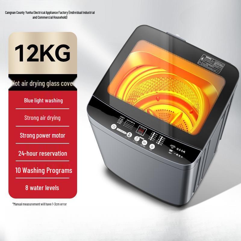 Lavadora y Secadora Compacta Totalmente Automática de 12 kg para Residencias Estudiantiles y Alquileres