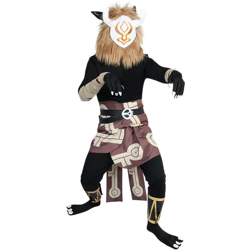 Genshin Impact Hilichurl Cosplay kostýmní mužská plyšová maska ​​Dvourozměrná hra