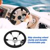 Non-directional 3 Spoke Marine Boat Steering Wheel Black Foam Grip Steering Wheel  Boat Use