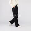 Ya Lida Women's Lyocell Blend Slim Straight Wide-Leg Casual Pants