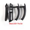Suitable for  LHD or RHD Cars Interior Plastic Door Pull Handle with Leather Handle Cover 7pcs Full Set for BMW X5 X6 E70 E71 E72