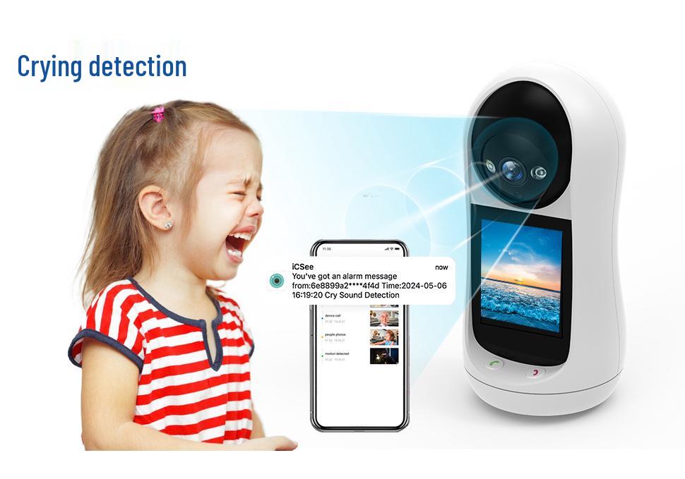 iCSee HD Wireless Two-Way Video Call Camera with Remote Network WiFi Monitoring