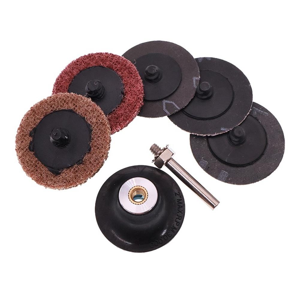 

1pc 2inch Quick Change Sanding Disc Kit Zirconium Corundum Sand Dish Blue Gray Backing For Metal Processing Automotive Parts China Mainland
