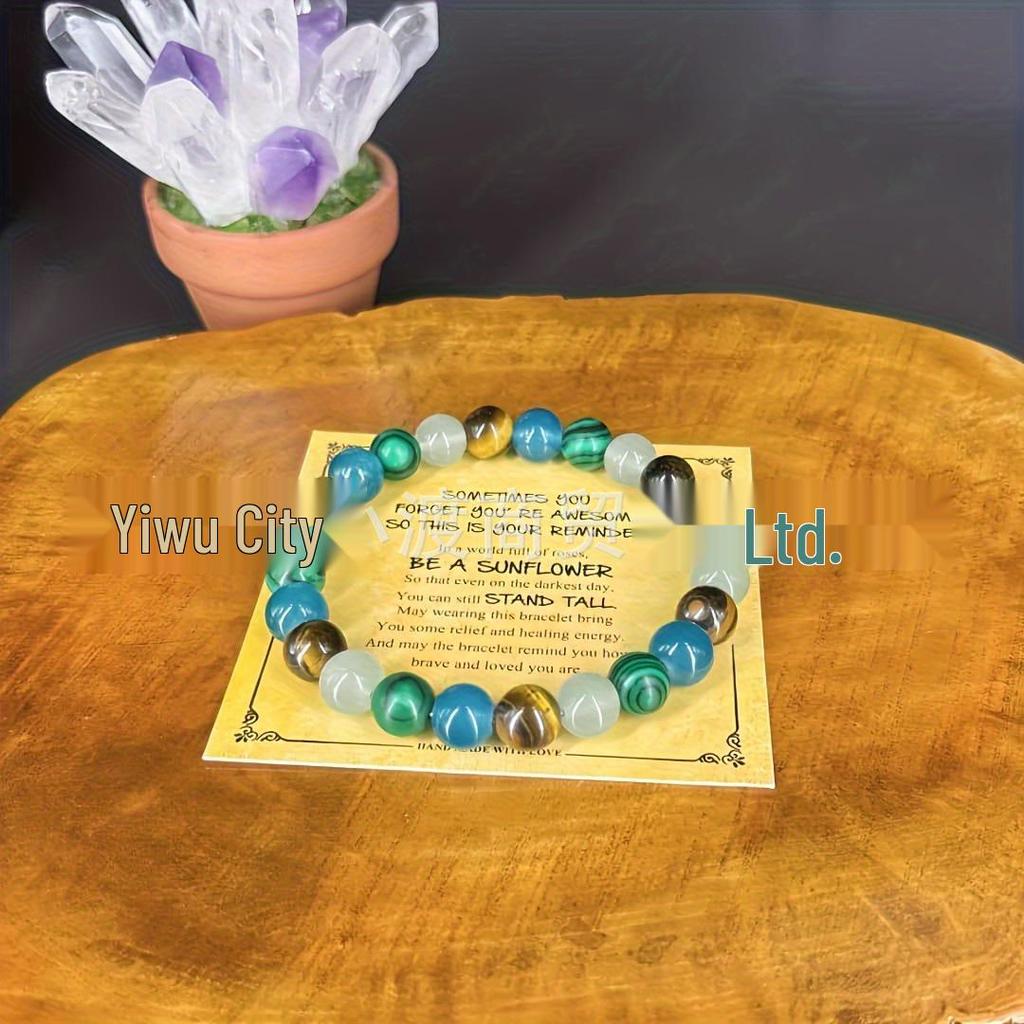 Unisex Malachite & Tiger Eye Wealth-Attracting Bracelet