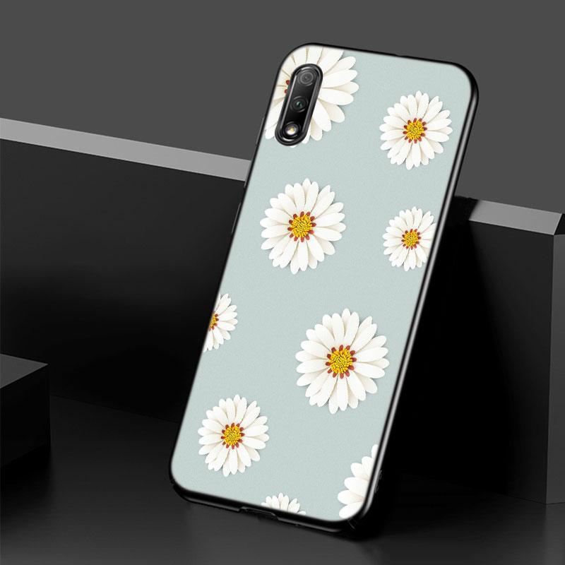 Flowers Sunflower Case For Huawei Honor 10X Lite 7A 8A 9X 20 Pro 7S 8C 8S 8X 9A 9C 10i 20i 30i 20E 20S 8 10 Lite Black Cover