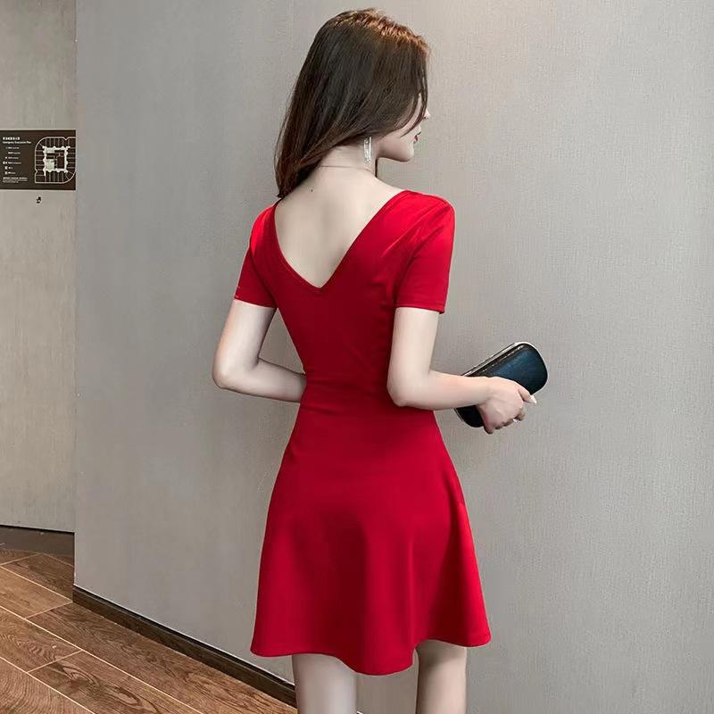 Pure desire style sexy dress new night show work nightclub clothes temperament Muse Fan waist and thin