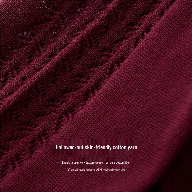 Giordano Women's Retro Red Knit Sweater