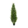 2026 Simulación de decoración interior y exterior para plantas en maceta hojas de ciprés simuladas árbol artificial decoración de patio