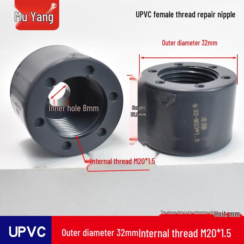 UPVC Female Thread Bushing for Pressure Gauge Instrument Fitting
