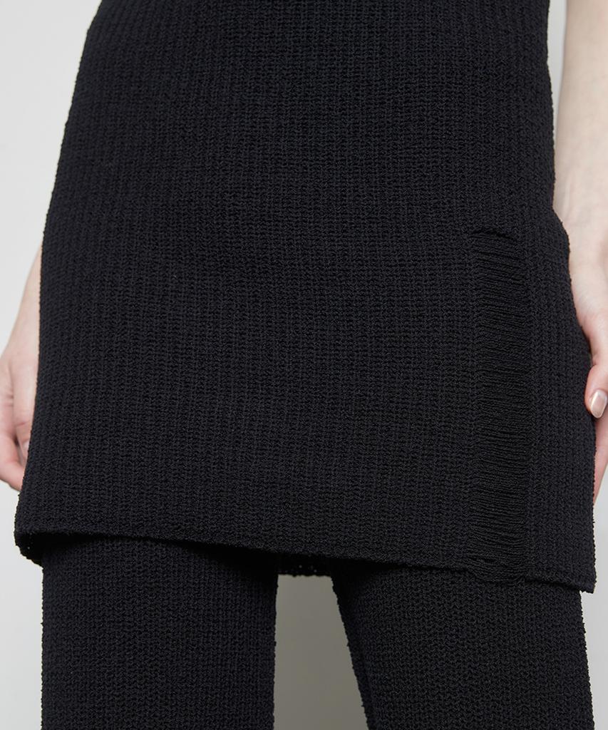 LARTIGENT L3 Demage Knit Dress(Black)