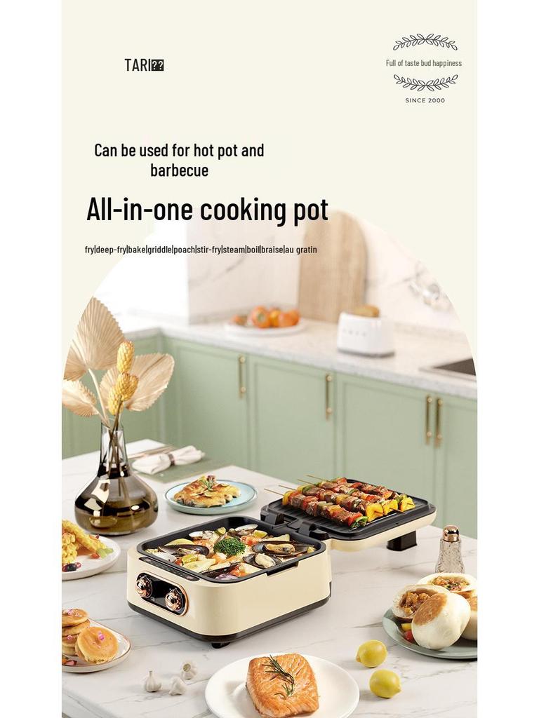 Electric Non-Stick Pancake Maker: Double-Sided Heating Griddle & Crepe Pan for Breakfast.