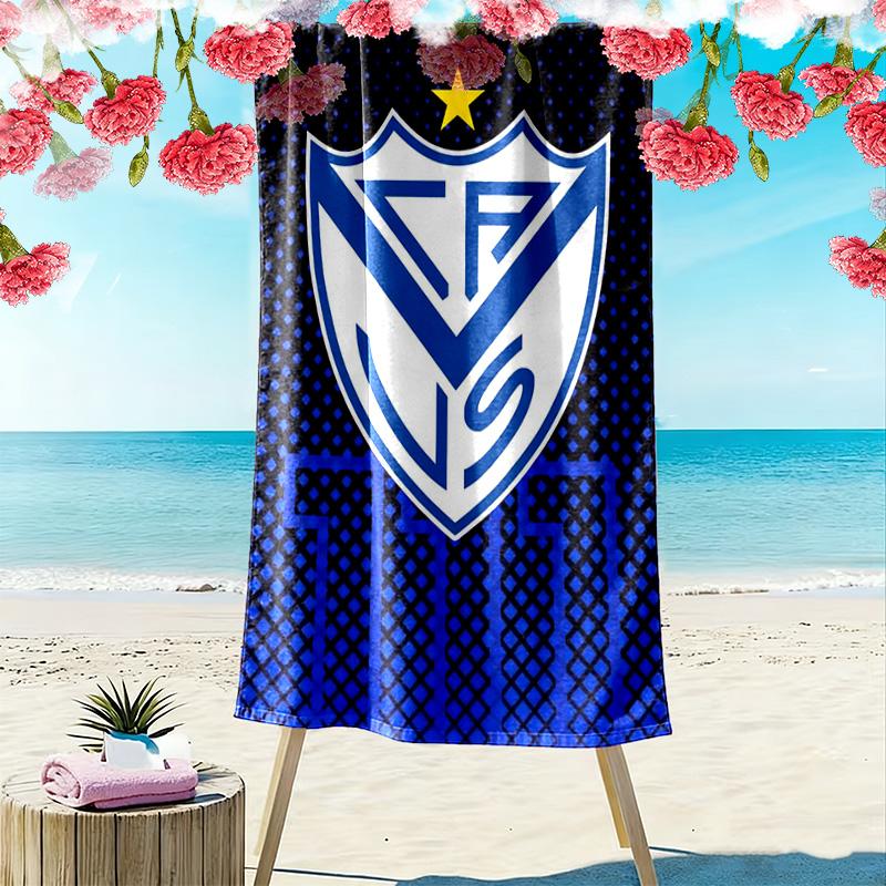 Asciugamano da Spiaggia con Stampa Velez Sarsfield, Asciugamano Grande Morbido Asciugatura Rapida per Spiaggia Campeggio Nuoto