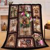 West Highland Terrier Terrier Fleece Blanket Cute Westies Dog Throw Blanket Super Soft Warm Flannel Blanket for Couch Bed Decor