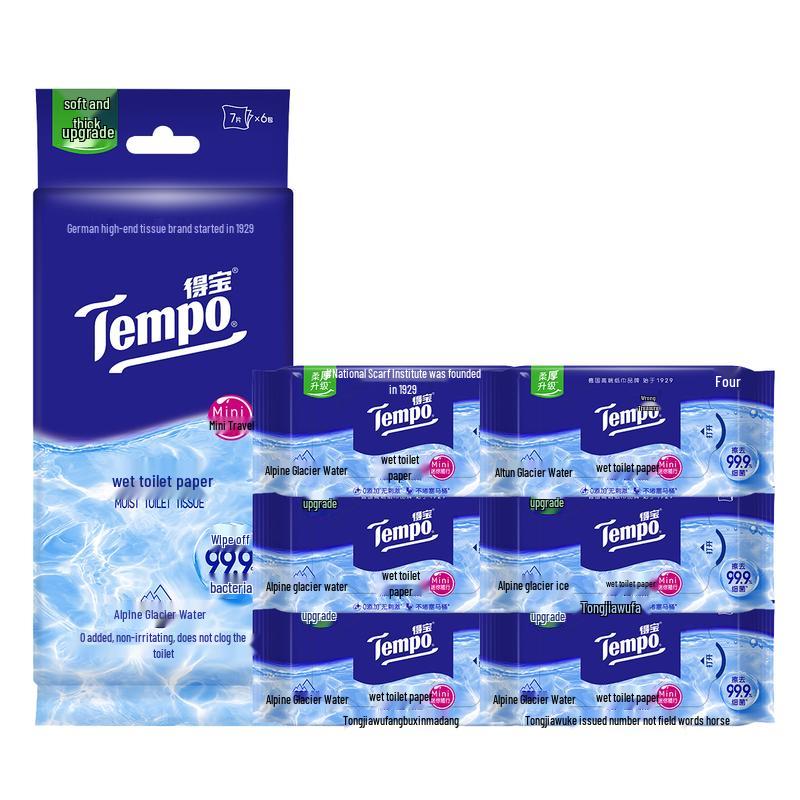 Tempo Pure Water Flushable Wet Wipes
