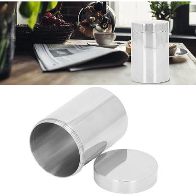 Caja Pequeña de Lata, Recipiente de Acero Inoxidable 304 de 14 oz para Café, Té, Dulces, Recipientes de Lata para Té de Hojas Sueltas Almacenamiento con Tapas Herméticas para Almacenamiento Suelto