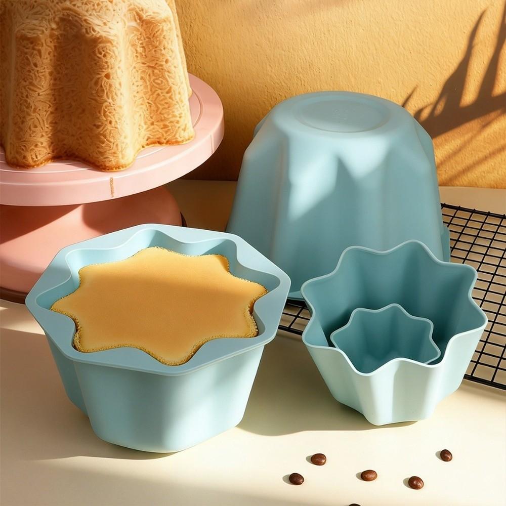 4PCS/SET High Temperature Resistant Baking Mold Silicone Flan Pan Mold Pastry Utensil