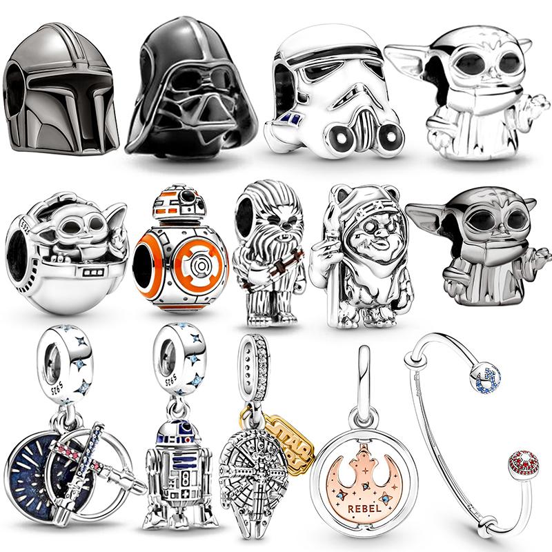 

925 стерлингового серебра штурмовика шлем подходит для браслета & браслета DIY женские ювелирные изделия