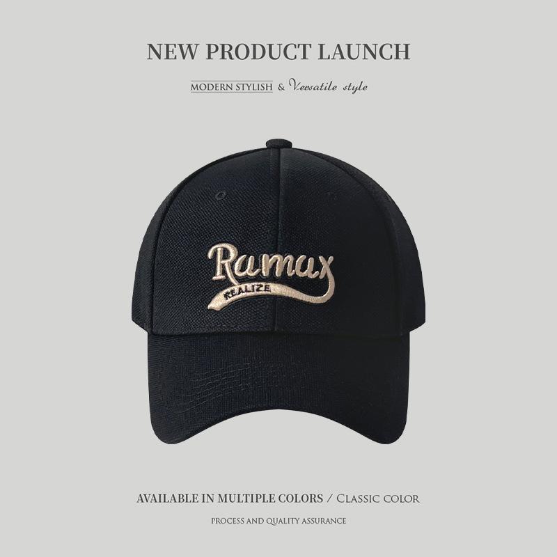 New Three-dimensional Embroidered Letter Hard Top Baseball Cap for Men and Women, Sun Protection, Summer Face Cap, Sun Hat