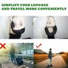 Travel Neck Pillow with Fillable Clothing U-Shaped Pillowcase Extra Storage Bag Velvet Neck Pillow Cover for Airplane Travel Take A Nap