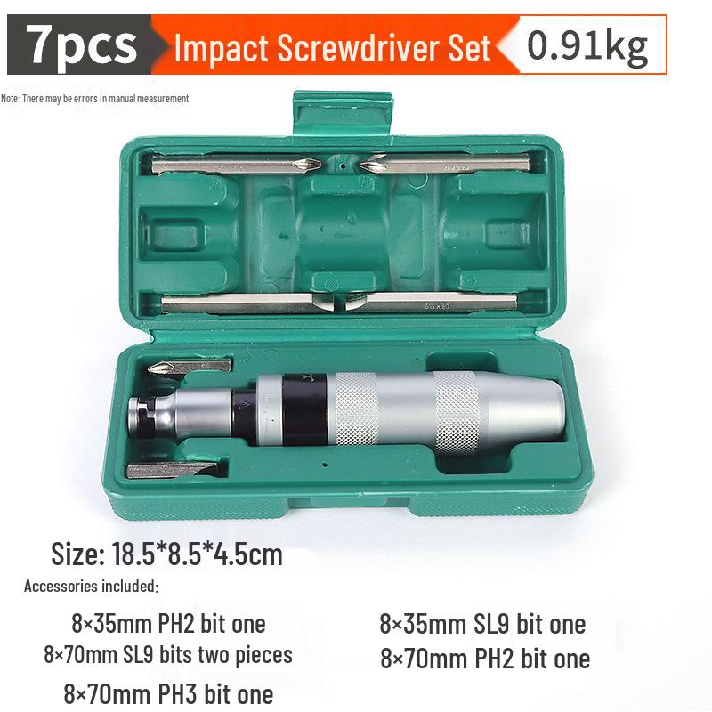

13-Piece Impact Screwdriver Set with Iron Box