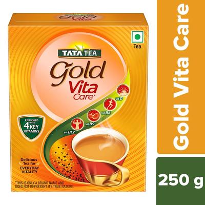 Tata Tea Gold Vita Care 250 g, 8,8 unce - Lahodný čaj se silou 4 vitamínů