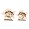 Sea Turtle Seaglass Display Box Wooden Tortoise Shell Holder Storage