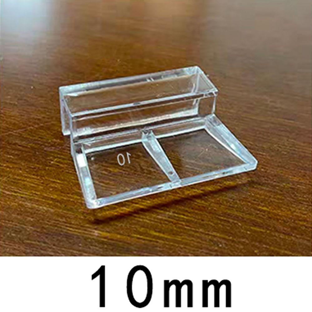 10 Piezas Ancho 5/6/8/10/12mm Soporte para Acuario Acrílico Transparente Soporte para Luz de Filtro de Acuario Clip para Tapa de Vidrio Accesorios para Acuario