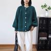 Loose and gentle wind soft waxy sweater jacket autumn and winter new twist crew neck lazy wind knitted cardigan