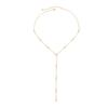 Salircon Minimalism Rhinestone Long Tassel Necklace Women Vintage Chest Thin Chain Female Adjustable Chain Party Jewelry Gifts
