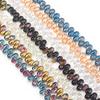 1 Strand 6x9mm Teardrop Glass Beads Colorful Electroplate Loose Spacer Beads For Jewelry Making DIY Bracelets Necklace Supplies