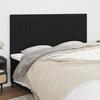 VidaXL Headboards 4 Pcs Black 100x5x78-88 Cm Fabric 3116594