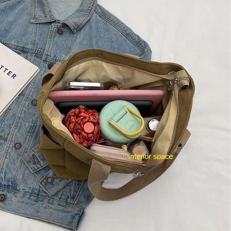Large-capacity Handbag, Artistic Youth Single-shoulder Bag, College Student Class Bag, Women's Bag