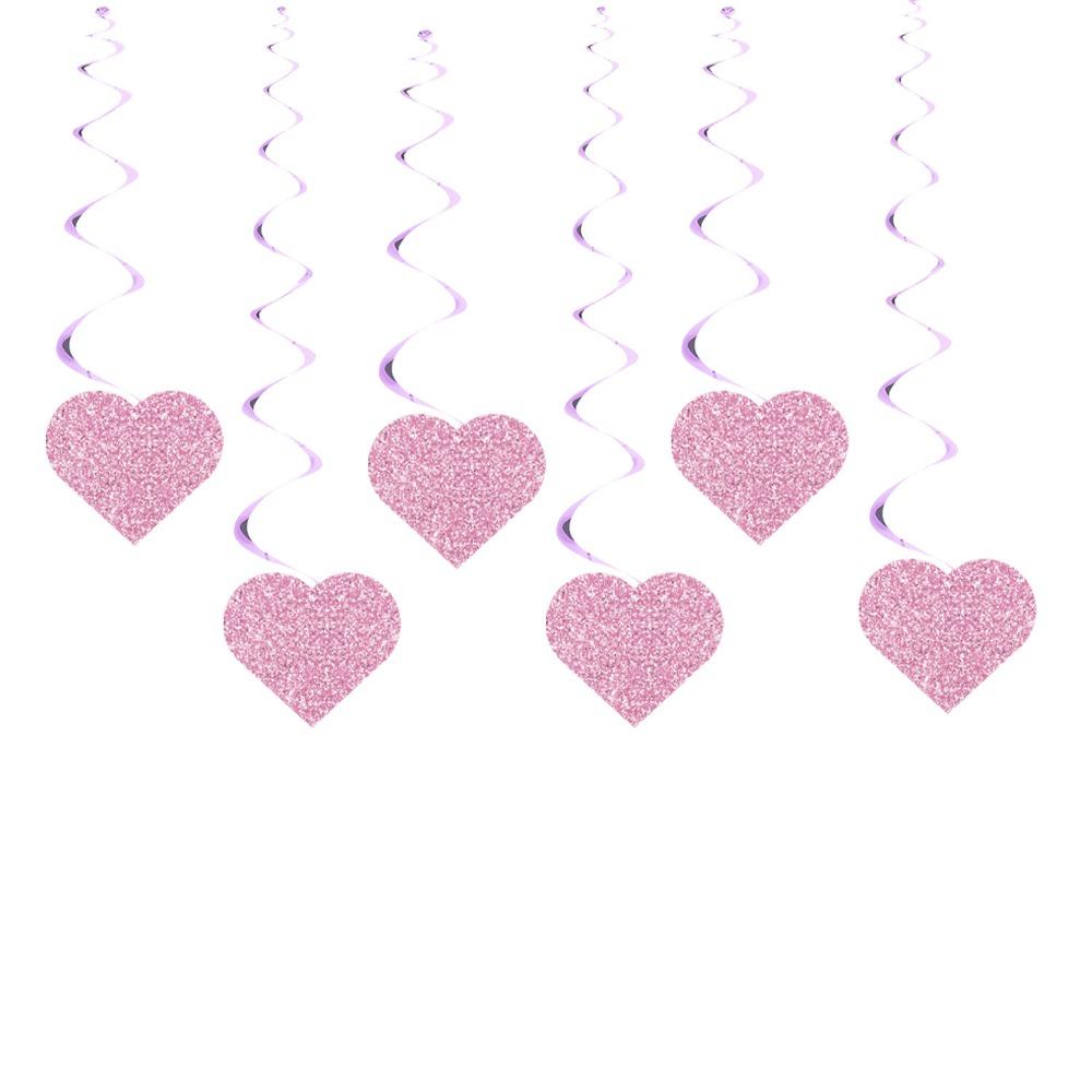 Romantic Valentine's Day Love Pulling Decorations Party Supplies Love Flower Hanging Curtain DIY Wedding