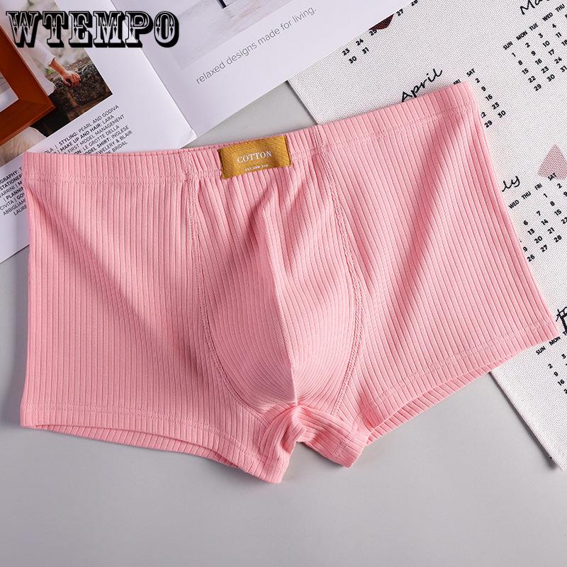 Men's Breathable Four Cornered Underwear Men's Cotton Comfortable Plus Size Flat Cornered Underwear