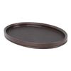 Tea Tray Bamboo Wood Serving Tray Large Space Japanese Minimalist Vintage Serving Board for Tea Dessert Food Dinner Oval