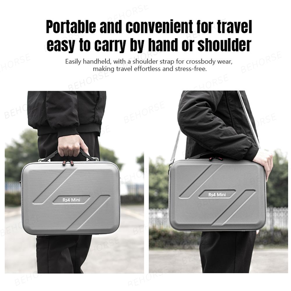 Carrying Case For DJI RS 4 Mini Hard Shell Handbag Portable Storage Bag Waterproof For DJI RS 4 Mini Handheld Head Accessories