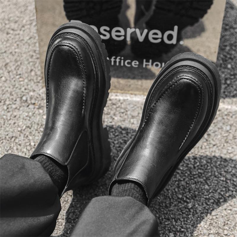 Martin boots men's 2024 new thick-soled foot cover versatile height increase casual and comfortable British tooling boots 1682-J