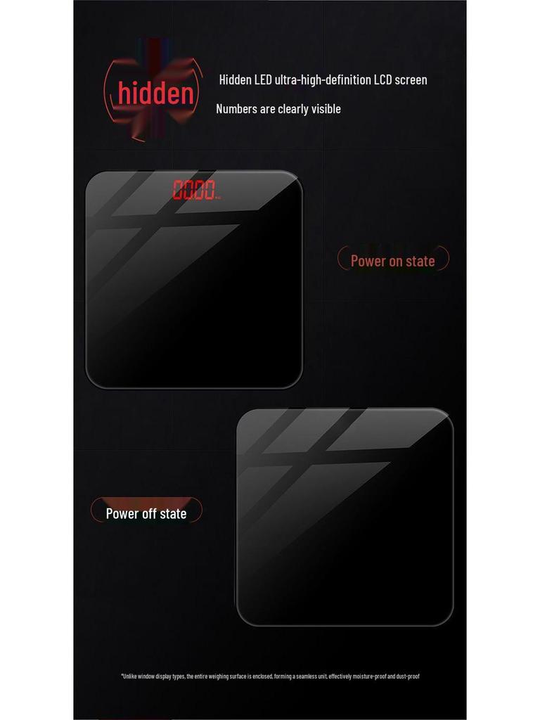 Durable Rechargeable Digital Bathroom Scale: Accurate Smart Body Fat Scale for Women