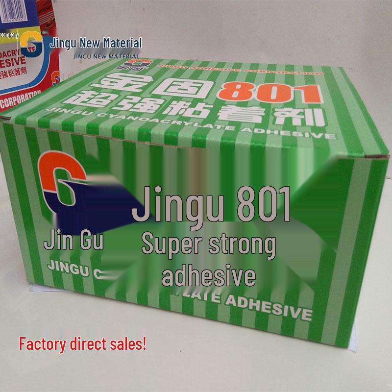 

Jingu 801 Super Glue for Metal, Wood, Phone Cases - Strong Adhesion, Helmet Rubber Strip Glue 9g
